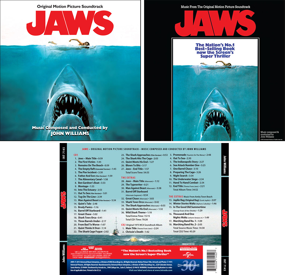 Original Sound Version YOUR CD PLAYER IS NO LONGER SAFE - Complete JAWS  Soundtrack Now Available